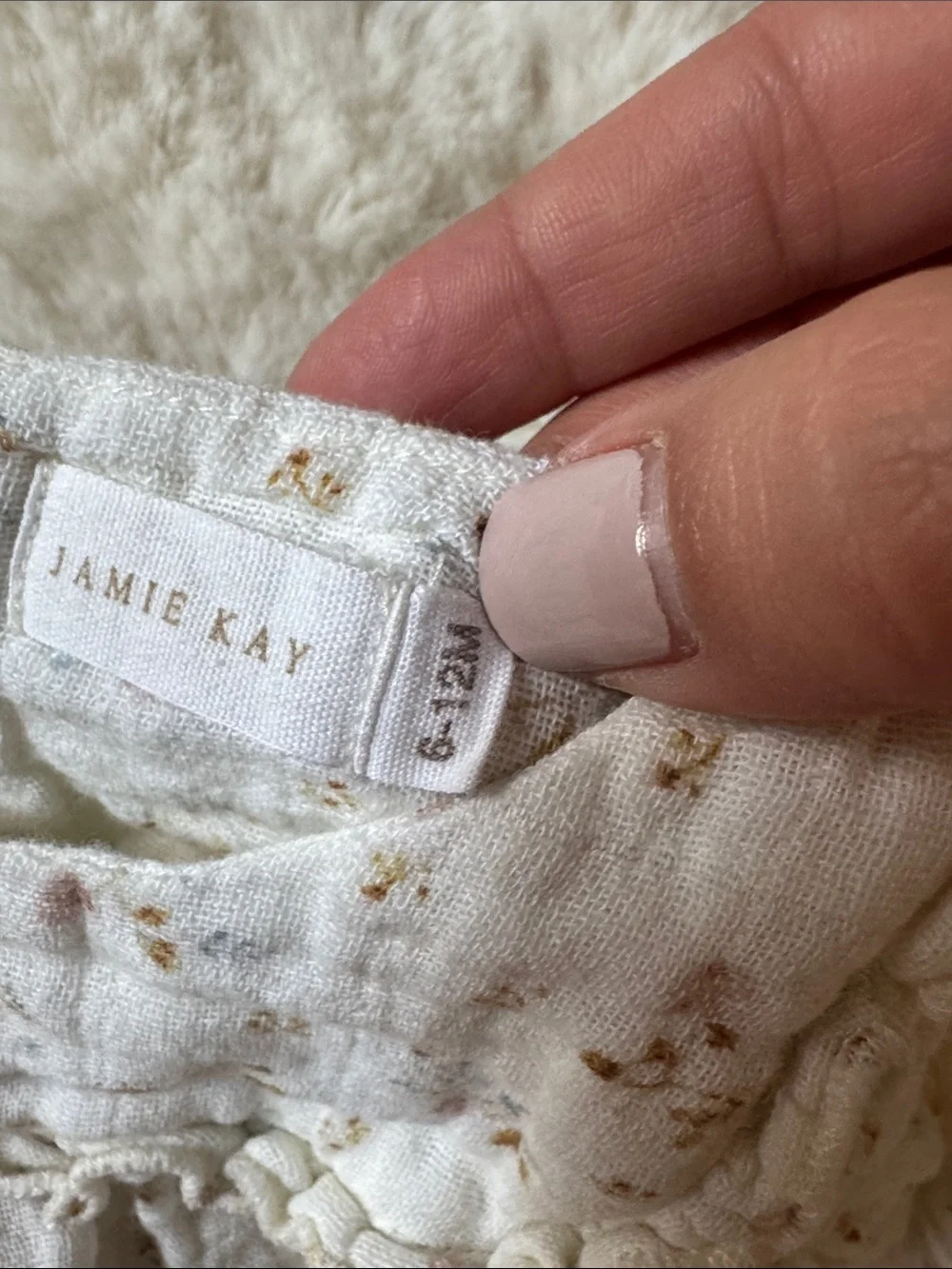 Jamie Kay Cream Floral Puff Sleeve Romper
